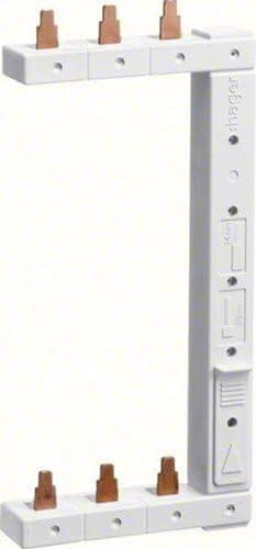 Hager KCL363R rail de phase tripolaire marron bleu peigne de raccordement