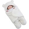 Happy Cherry Capuchon Babyslaapzak baby jongen meisje baby dekens unisex leuke thermische dikke herfst winter wit 3-6 maanden