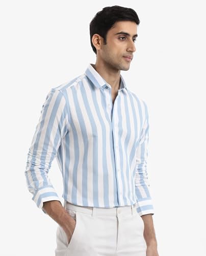 Image of Rare Rabbit Regular fit Striped Shirt