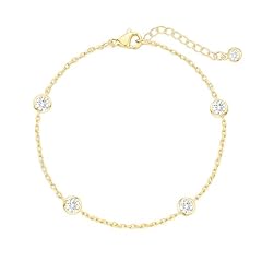 B- Round Diamond Bracelet-Gold