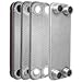 Brazed Plate Heat Exchanger 5x12 Inch 90 Plate Water to Water Heat Exchanger Stainless Steel Heat Exchanger 1.25 Inch MPT Ports (90 Plate)