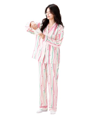 Image of LITZO Womens Korean Night Dress || Pyjama Set ||Korean Nightsuit || Women Nightwear ||Round Neck Half Sleeve Nightsuit || Loungewear || Everyday Nightdress (L-221-227)