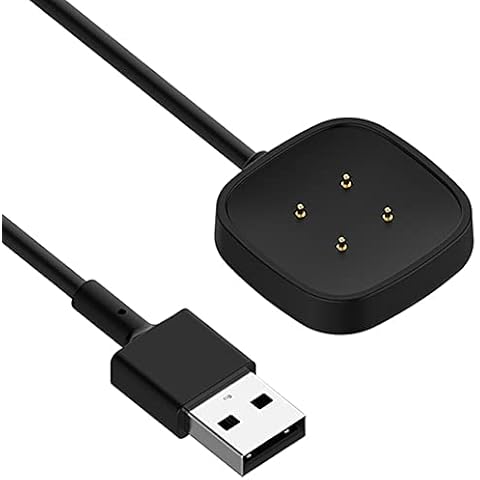 Emilydeals Charger for Fitbit Sense/Sense 2/Versa 3/Versa 4, Replacement Charging Cable Cord for Fitbit Sense/Sense 2/Versa 3/Versa 4 Smart Watch [1m/3.3ft] Cover