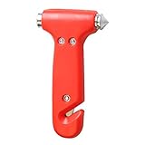 Material: plástico y metal. Martillo de Seguridad para Automóviles Window Breaker y Herramienta de Escape de Emergencia para Cortar El Cinturón de Seguridad