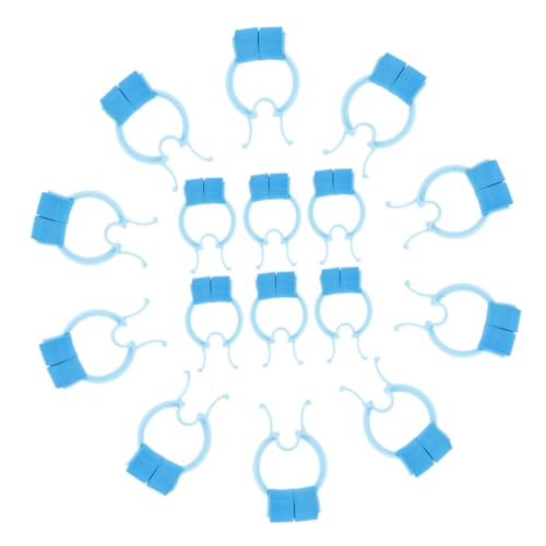 VALICLUD Pinzas Nasales Para Ejercicios De Respiración 16 Unidades Tamaño Estándar Clips De Fijación Azul Para Entrenamiento Pulmonar y Control De Hemorragias Uso Personal y Viaje