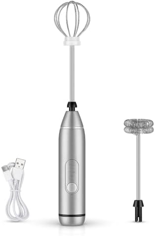 Mini Mixer Elétrico Portátil, 3 Velocidades, Batedor Fouet Inox, ...