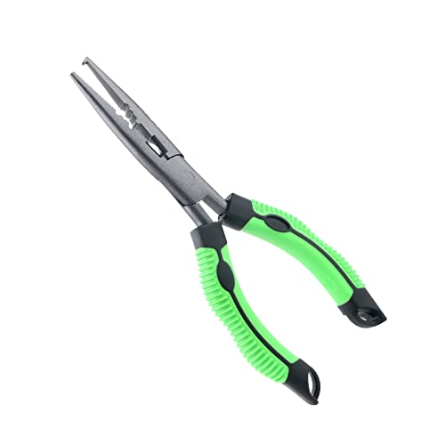Hikary Long Nose Fishing Pliers,Ice Fishing Gear,Stainless Steel Hook Remover Braid Cutter Rustproof Fishing Multi-Tools Fishing Gripper For Freshwater Saltwater #TOP5