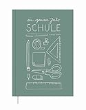Lehrerkalender 2023 2024, A4 Lehrerplaner, 1 Doppelseite pro Woche, hochwertiger Design Schulplaner grün, Schuljahr 2023/24, für Unterrichtsvorbereitung & Schuljahr Planung, FSC Papier, klimaneutral