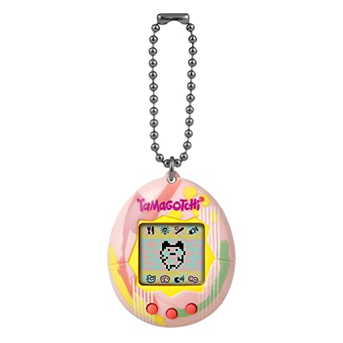 Image of TAMAGOTCHI Original Art Style Digital Pet - Electronic Game - Pink - Pet Care Theme - Tamagotchi Proprietary Hardware