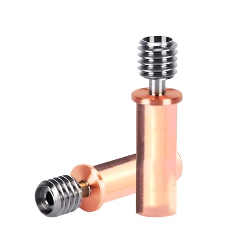 Super Print 2PCS Upgrade Kobra 2 BiMetal Heatbreak, Copper+Titanium Alloy All Metal Bi-Metal Heat Break for Kobra 2/Kobr