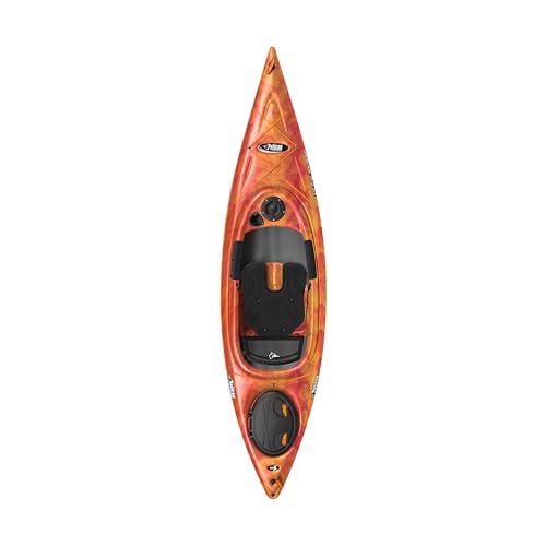 Pelican Sprint 100XR - Touring Sit in Kayak - Vapor Fireman Red - Yellow - Lightweight Patented...