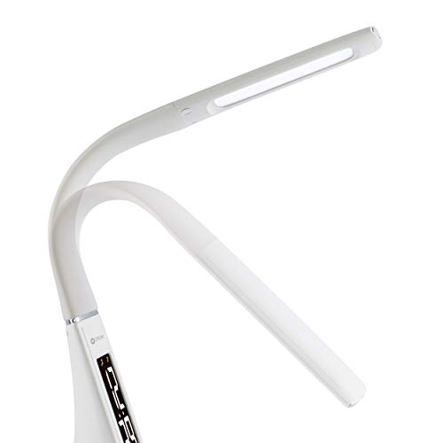 Ottlite Thrive Led Sanitizing Desk Lamp With Clock And Usb Charging - Eliminates Up To 99.9% Of Bacteria, Touch Activated, Flexible Neck, Modern Light For Reading, Crafting & Office Desktop #TOP3