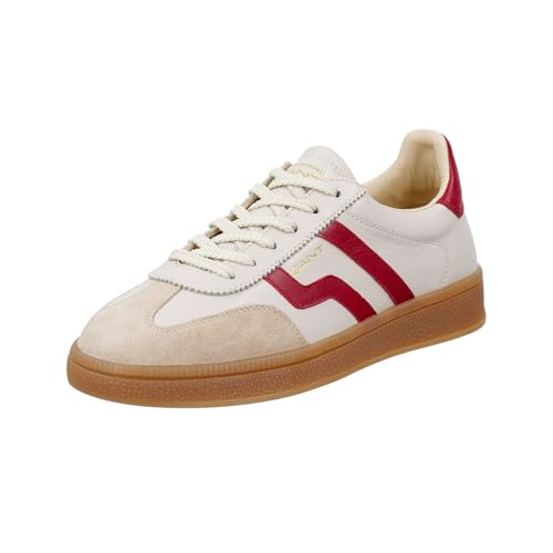 GANT FOOTWEAR Damen CUZIMA Sneaker, beige/Dark red, 42 EU