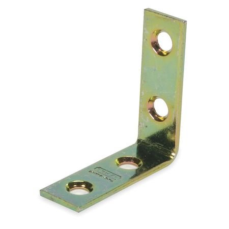 Corner Brace, Steel, 1/2 Wx1 1/2 in L, PK2