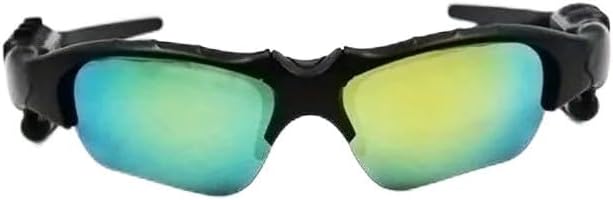 UV Resistant Sport Sunglasses with Wireless Headset Enhance Outdoor Experience (Coated Yellow Lens)