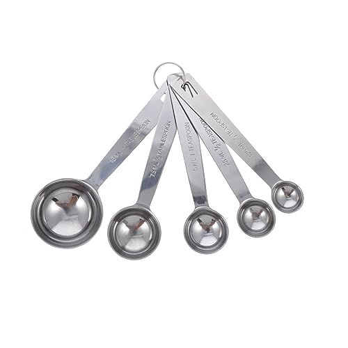 ULTECHNOVO 5pièces Mesurettes Cuillères à Pâtisserie Acier Inoxydable Empilables Pour Cuisine Pâtisserie