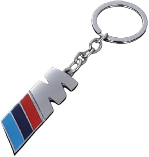 M Silver Premium Metal Keychain