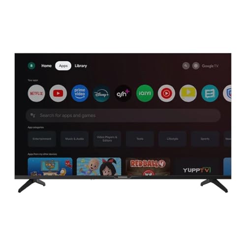 تورنيدو تلفزيون سمارت HD بدون اطار 32 بوصة، جهاز استقبال مدمج، تلفزيون جوجل، بحث صوتي، مساعد جوجل، بلوتوث، HDR10، اتش ال جي، دولبي ديجيتال بلس، صوت محيطي، (موديل جديد) 32EA6500E