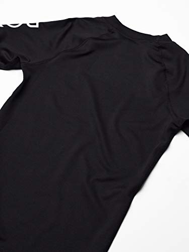 Roxy Girls' Whole Hearted Short Sleeve Rashguard, Black Anthracite, 8 #TOP1