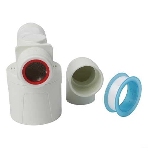 Vanne à flotteur 2,5 cm avec entrée d'eau latérale, contrôle automatique du niveau d'eau pour réservoirs, nylon PA66 de qualité alimentaire et acier inoxydable, sans besoin d'électricité (B)