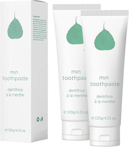 Toothp-Aste, pasta de dientes de 3,5 onzas, diente totalmente natural, aliento más fresco, más feliz, sensibilidad dental para dientes sensibles,2Pcs