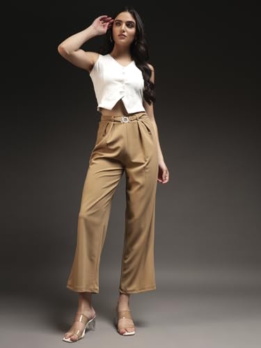 Image of Trend Arrest.ed Women's V-Neck Waistcoat | Button-Down Sleeveless Top | Premium Stretchable Lycra Formal & Casual Layer