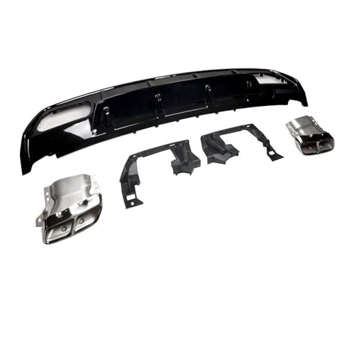 Diffuseur W176 A45 look AMG avec embouts chromés pour Classe A finition sport