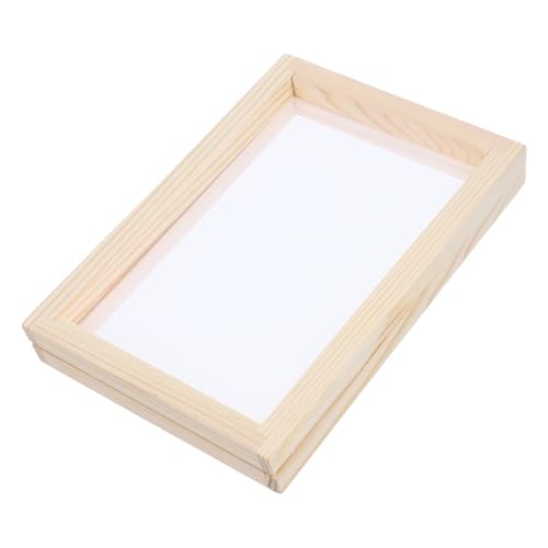 Operitacx DIY Paper Craft Kit Handmade Paper Frame for Boys and Girls Wooden Paper Making Screen Multi-use Craft Frame for Boys and Girls