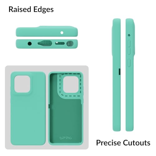 Image of SPRIG Compatible with Moto Edge 60 Stylus Premium SilkTone Back Cover Drop Tested Shock Proof Mobile Case for Men, Women, Boys and Girls with Camera Protection (Turquoise Blue)