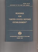 Readings for United States Defense Establishment B000BRKTEE Book Cover