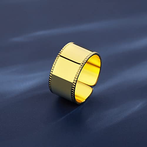 14K Gold Plated Adjustable Ring Handmade Gold Rings Chunky Statement Rings For Women #TOP2