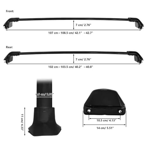 Barras transversales techo coche portaequipajes CRV 2012-2016 de aluminio 3