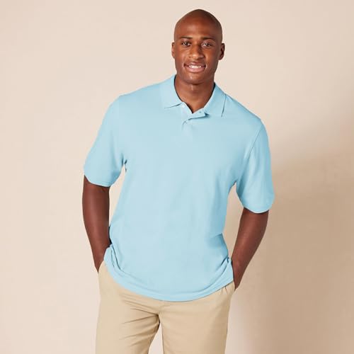 Image of Amazon Essentials Men's Regular-Fit Short Sleeve Cotton Pique Polo Shirt (Available in Big & Tall)