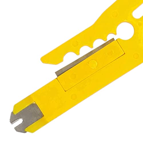 Chave Keystone Punch Down Inserção Fêmea Rede Descascador (Amarelo)