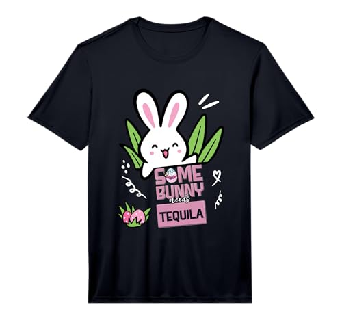 Mens Easter Tequila Drink Rabbit - Funny Some Bunny Needs Coffee Performance T-Shirt