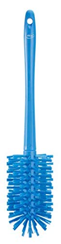 Image of Vikan O3.5 inch One-Piece Pipe Brush 5381-90-3 - Medium /Stiff - Blue