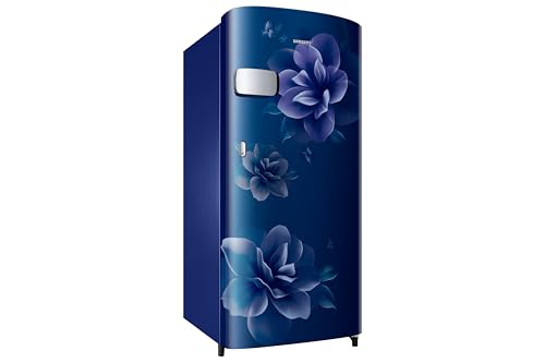 Image of Samsung 183 L, 1 Star, Digital Inverter, Direct-Cool Single Door Refrigerator (RR19H2YC1CU /NL, Camellia Blue, Single Touch Defrost, 2026 Model)