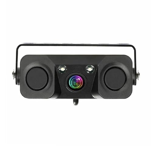 Caméra de vue arrière voiture HD étanche avec détecteur radar et vision nocturne LED