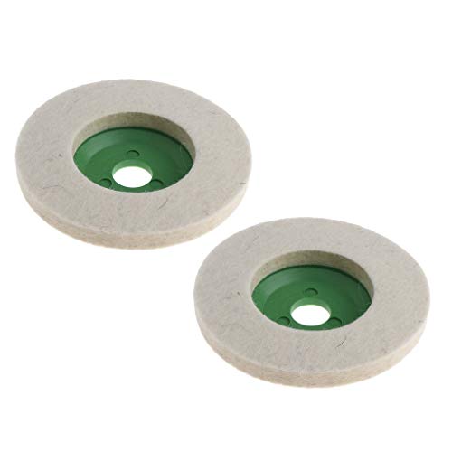 2 peças de almofadas de polimento redondas de feltro de lã para polimento – 100 mm