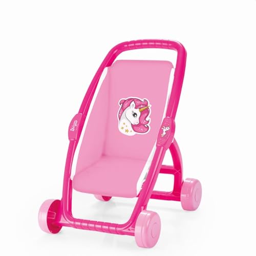 Cochecito buggy Dolu Unicorn Pink resistente para evitar caídas de niños 1