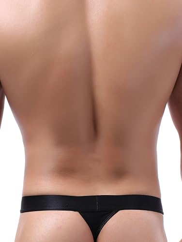 iKingsky Men's Sporty Pouch G-String Sexy Bulge Thong Underwear Low Rise Mens Stretch Under Panties4