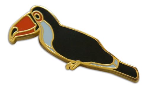 Image of Novel Merk Bird - Flying Animal Lapel Pin, Hat Pin & Tie Tack Set - with Clutch Back