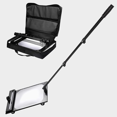sous Le Miroir d'inspection du véhicule avec lumière LED, Longueur réglable 50-110cm, Outil d'inspection carré Pliable, Miroir Convexe télescopique