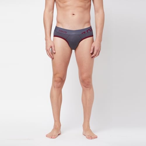 Image of Zoiro Men's Brief | Soft Band | Soft No-Marks Elastic | Breathable Innerwear | Pack of 1 | Color May Vary