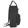 MADISON & DAKOTA Canvas Mini Backpack for Everyday & Day Pack Rucksack in Solid Color Blocks (Black) #3