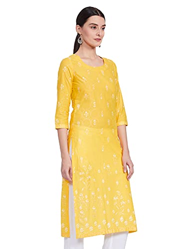 Image of BIBA Women's Cotton Straight Kurta