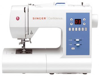 Singer Confidence 7465   Máquina de coser electrónica, 50 puntadas, color blanco