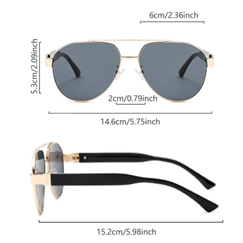 Lunettes de soleil rétro légères en métal pour éviter la fatigue visuelle