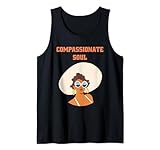Photo Gallery compassionate soul, design retrò e robusto, da donna, ideale come regalo canotta Photo Gallery compassionate soul, design retrò e robusto, da donna, ideale come regalo canotta