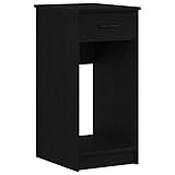 Avec ses dimensions de 35 x 45 x 77 cm, cette armoire PC peu encombrante offre un espace de rangement optimal : un compartiment ouvert (63 cm de haut) pour le boîtier d'ordinateur, une étagère pour les documents et un tiroir (charge maximale 5 kg) pour les petites pièces, parfait pour un travail organisé dans les petits bureaux.